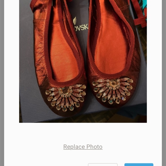 New- Jimmy choo Satin Ribbon Ballerina Flats. - Picture 8 of 9